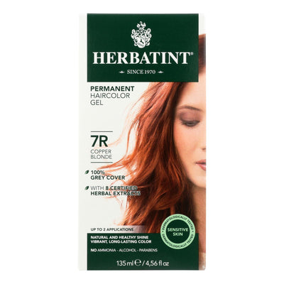 Herbatint Permanent Herbal Haircolour Gel 7r Copper Blonde - 135 Ml - Orca Market