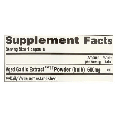 Kyolic - Aged Garlic Extract Cardiovascular Extra Strength Reserve - 60 Capsules - Orca Market