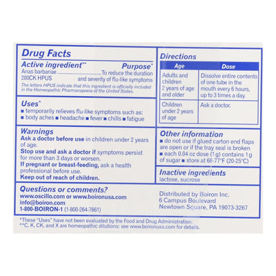 Boiron - Oscillococcinum - 12 Doses - Orca Market