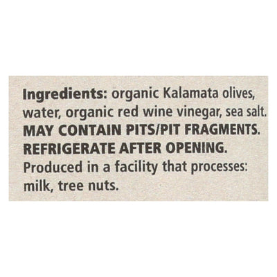 Divina - Organic Pitted Kalamata Olives - Case Of 6 - 6 Oz. - Orca Market