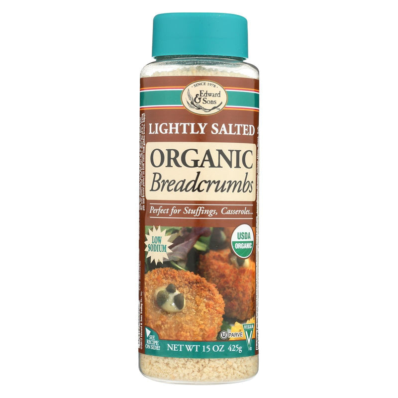 Edward And Sons Organic Breadcrumbs - Lightly Salted - Case Of 6 - 15 Oz. - Orca Market