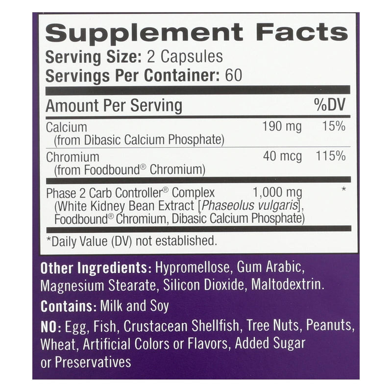 Natrol White Kidney Bean Carb Intercept - 120 Capsules - Orca Market