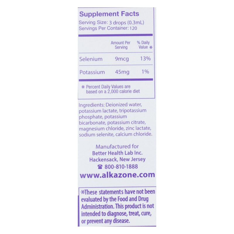 Alkazone Alkaline Booster Drops With Antioxidant - 1.2 Fl Oz - Orca Market