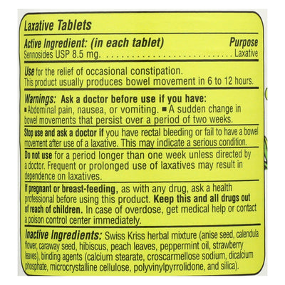 Modern Natural Products Swiss Kriss Herbal Laxative - 120 Tablets - Orca Market