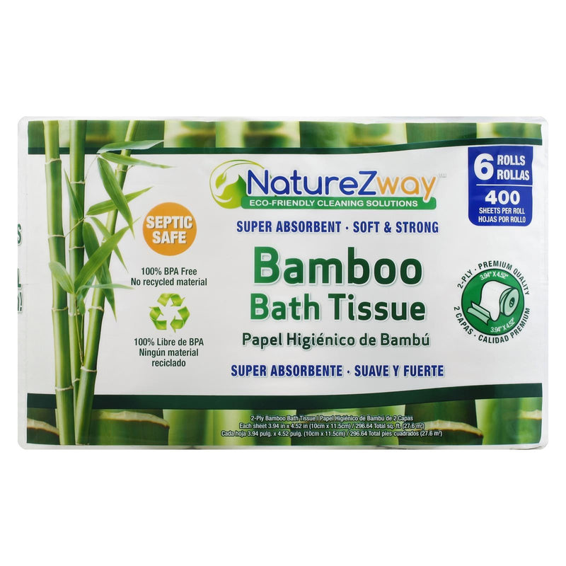 Naturezway - Bath Tissue Bamboo 6 Pack - Case Of 8 - 1 Count