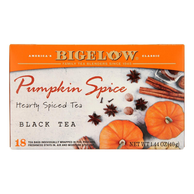 Bigelow Tea - Tea Pumpkin Spice - Case Of 6 - 18 Bag