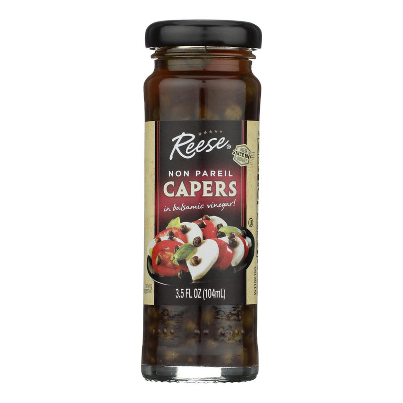 Reese Non-pareil Capers In Balsamic Vinegar  - Case Of 12 - 3.5 Oz