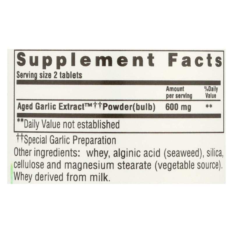 Kyolic - Aged Garlic Extract Cardiovascular Formula 100 - 100 Tablets - Orca Market