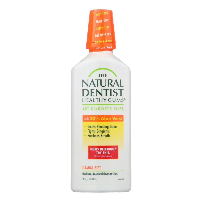 Natural Dentist Daily Healthy Gums Antigingivitis Rinse Orange Zest - 16 Ounce