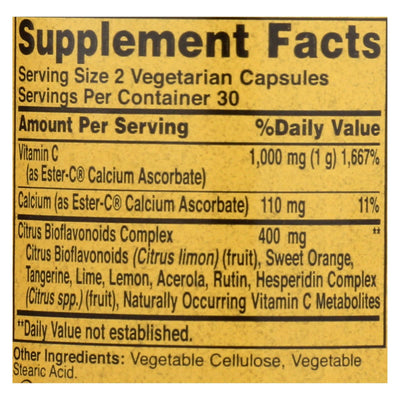 American Health - Ester-c With Citrus Bioflavonoids - 500 Mg - 60 Vegetarian Capsules - Orca Market