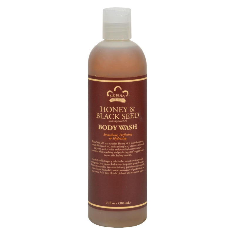 Nubian Heritage Body Wash Honey And Black Seed - 13 Fl Oz - Orca Market