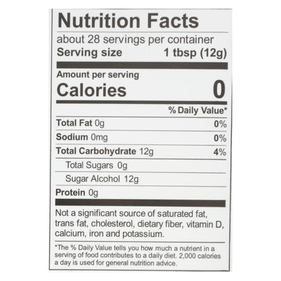 Wholesome Sweeteners Sweetener - All Natural - Calorie Free - Zero - Pouch - 12 Oz - Case Of 8 - Orca Market