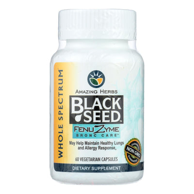 Amazing Herbs - Black Seed Fenuzyme Bronc Care - 60 Capsules - Orca Market