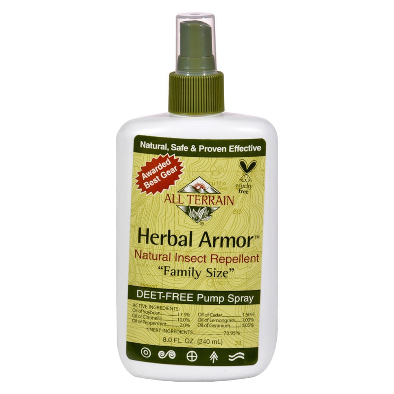 All Terrain - Herbal Armor Natural Insect Repellent Family Size - 8 Fl Oz - Orca Market