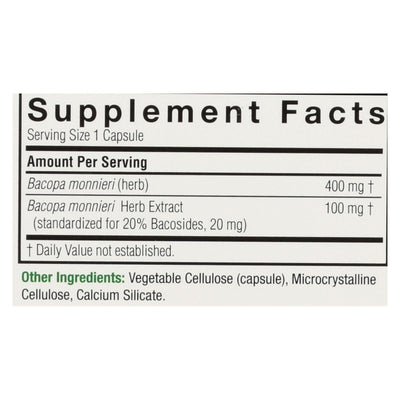 Nature's Answer - Bacopa - 500 Mg - 90 Veggie Caps - Orca Market