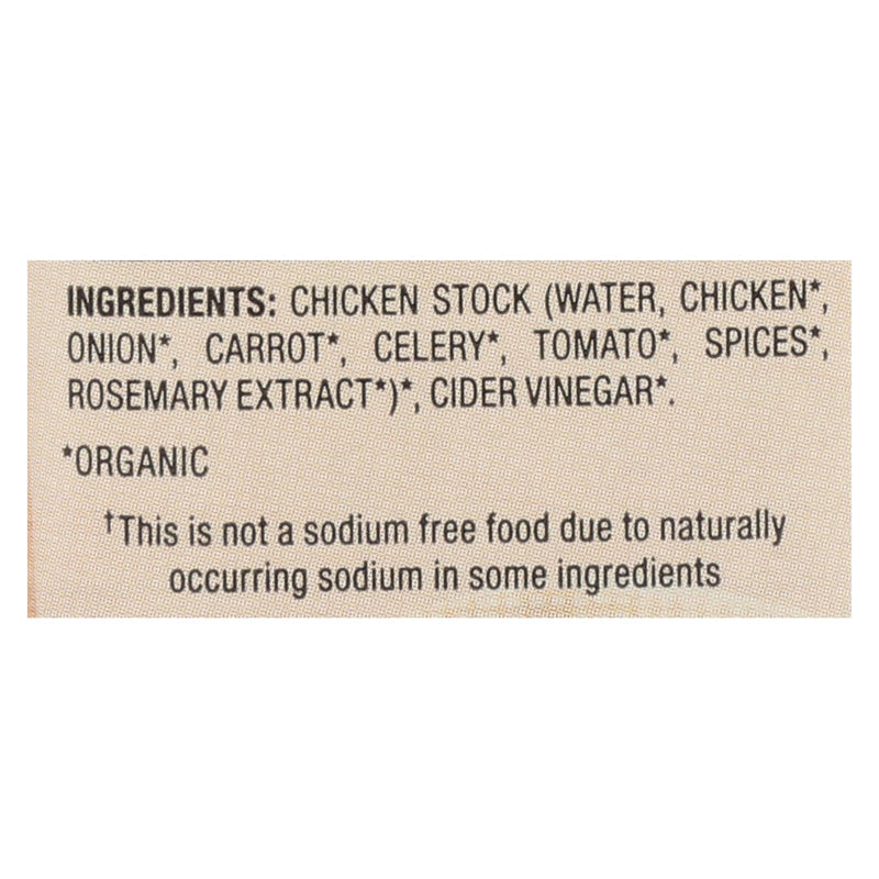 Pacific Natural Foods Bone Broth - Chicken - Case Of 12 - 8 Fl Oz. - Orca Market