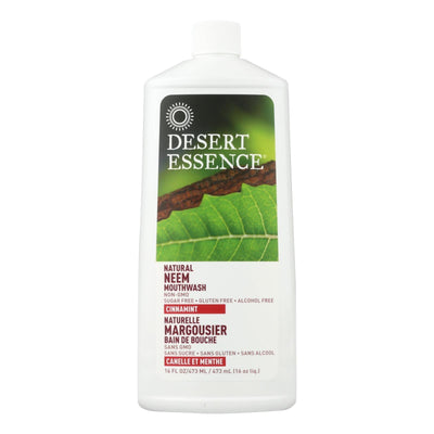 Desert Essence - Mouthwash - Natural Neem - Cinnamint - 16 Oz - Orca Market