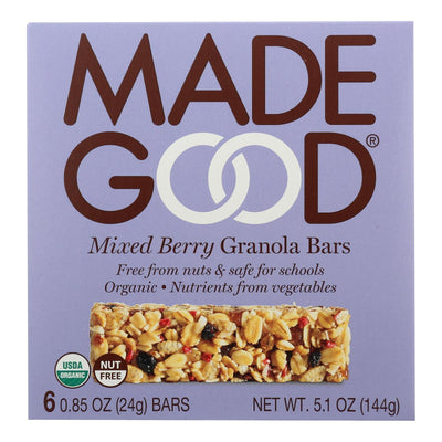 Made Good Granola Bar - Mixed Berry - Case Of 6 - 5 Oz. - Orca Market