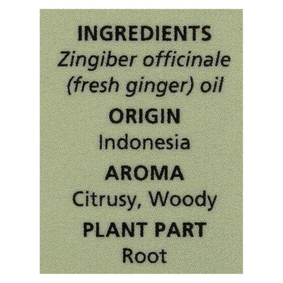 Aura Cacia - Essential Oil - Fresh Ginger - 0.5 Oz. - Orca Market