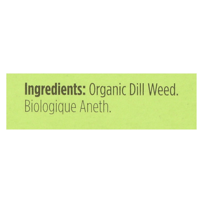 Spicely Organics - Organic Dill Weed - Case Of 6 - 0.1 Oz. - Orca Market