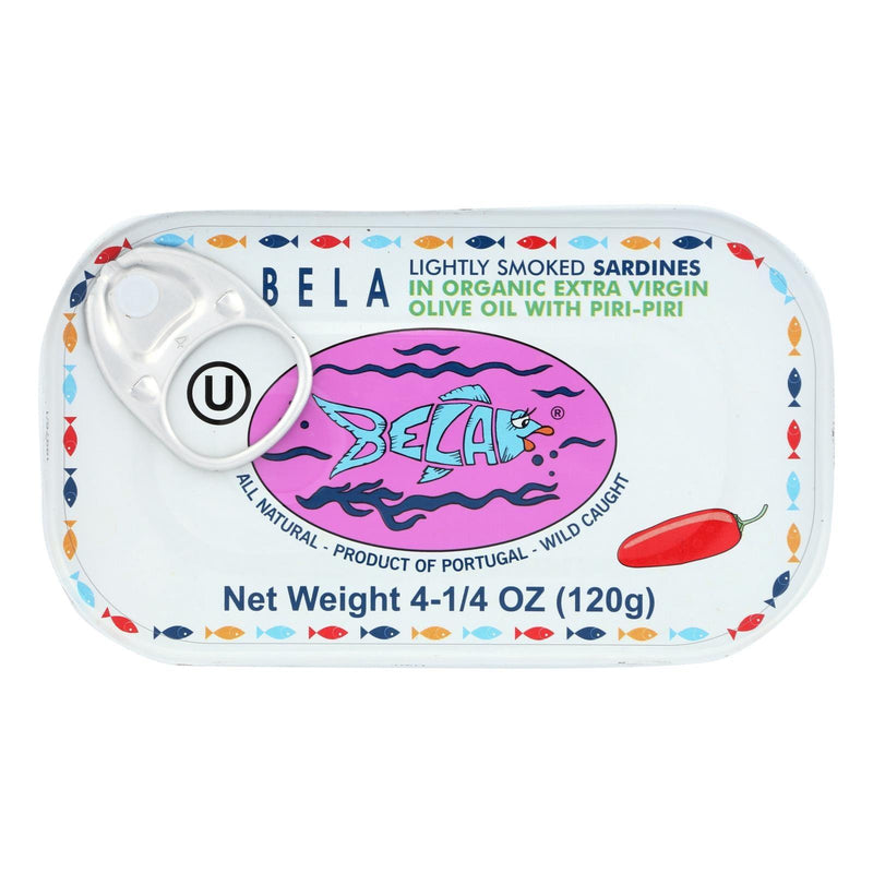 Bela-olhao Sardines - Sardines Piri Piri Smoke - Case Of 12-4.23 Oz - Orca Market