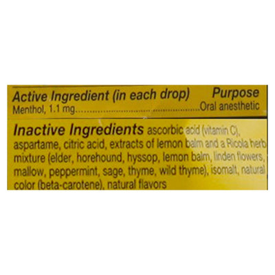 Ricola - Cough Drop Sugar Free Lemon Mint - Case Of 8-19 Ct - Orca Market