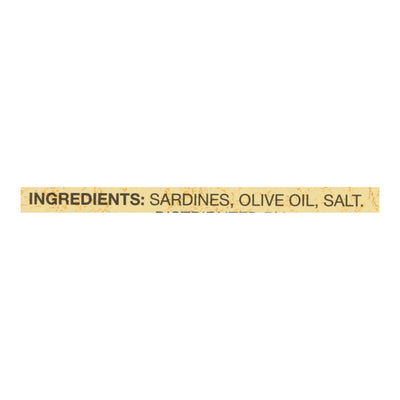 Reese Sardines - Skinless Boneless In Olive Oil - Case Of 10 - 3.75 Oz - Orca Market