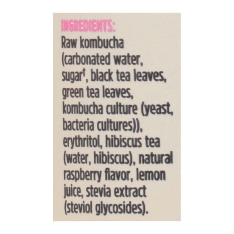 Remedy - Kombucha Raspberry Lemonad - Case Of 12-11 Fz - Orca Market