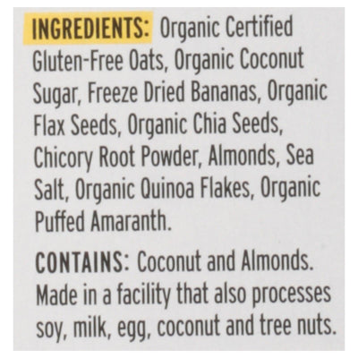 Purely Elizabeth - Sugar Free Oatmeal Banana Nut - Case Of 6-9.12 Oz - Orca Market