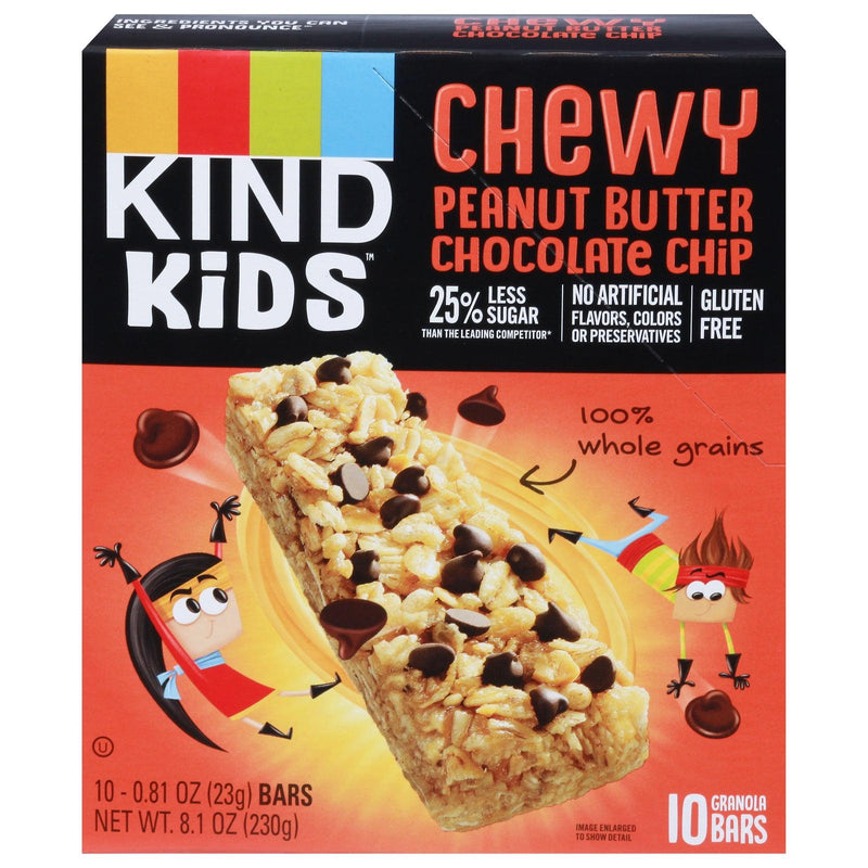 Kind - Bar Kids Chewy Peanut Butter Cchip - Case Of 6-10/.81 Z