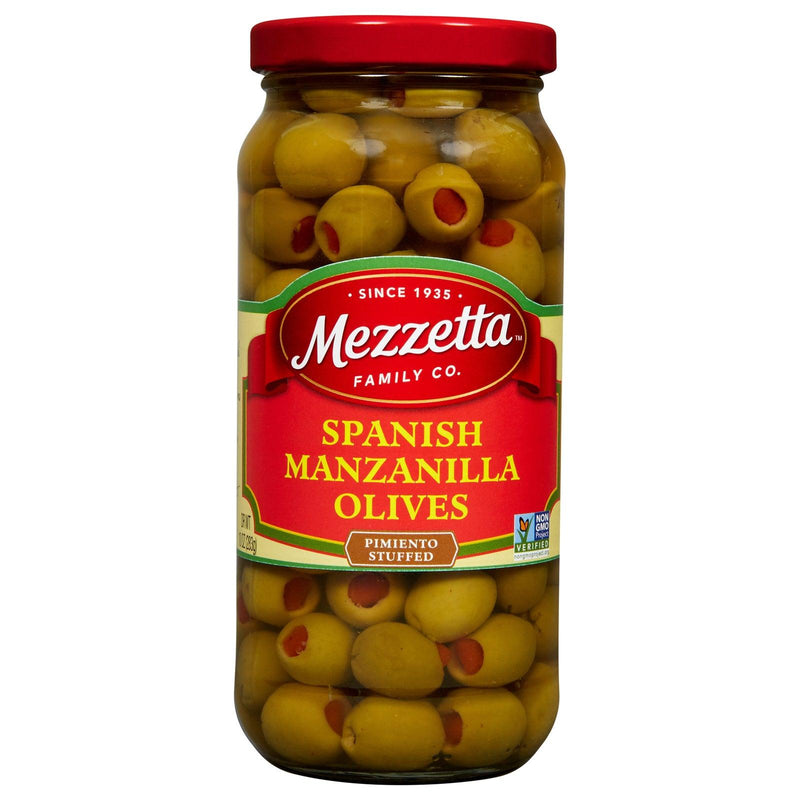 Mezzetta Spanish Manzanilla Olives With Pimento - Case Of 6 - 10 Oz.