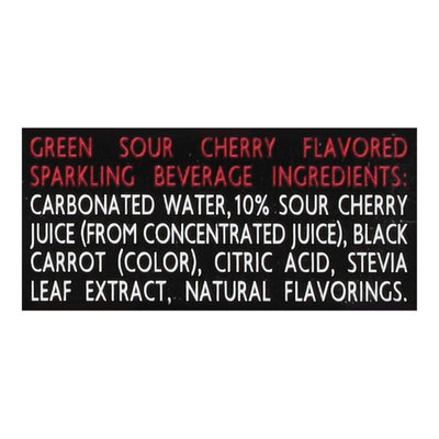 Green - Sparkling Sour Cherry - Case Of 4-6/12 Fz - Orca Market