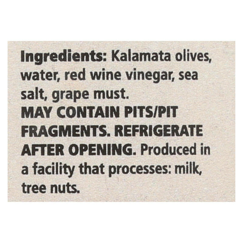 Divina - Organic Pitted Kalamata Olives - Case Of 6 - 6 Oz. - Orca Market