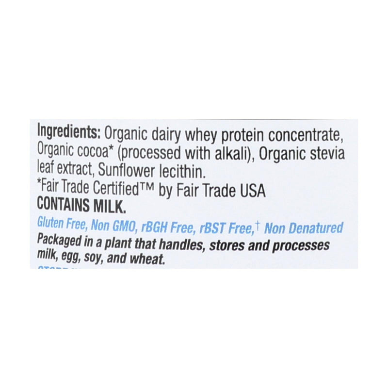 Teras Whey Protein Powder - Whey - Organic - Fair Trade Certified Dark Chocolate Cocoa - 12 Oz - Orca Market