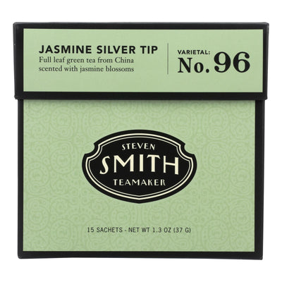 Smith Teamaker Green Tea - Jasmine Silver Tip - Case Of 6 - 15 Bags - Orca Market