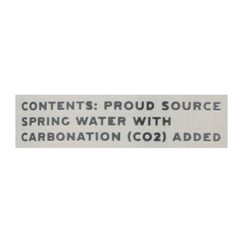 Proud Source - Water Spk Natural Spring - Case Of 24-16 Fz - Orca Market