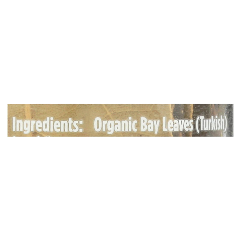 Spicely Organics - Bay Leaves Turkish - Case Of 3 - .09 Oz - Orca Market