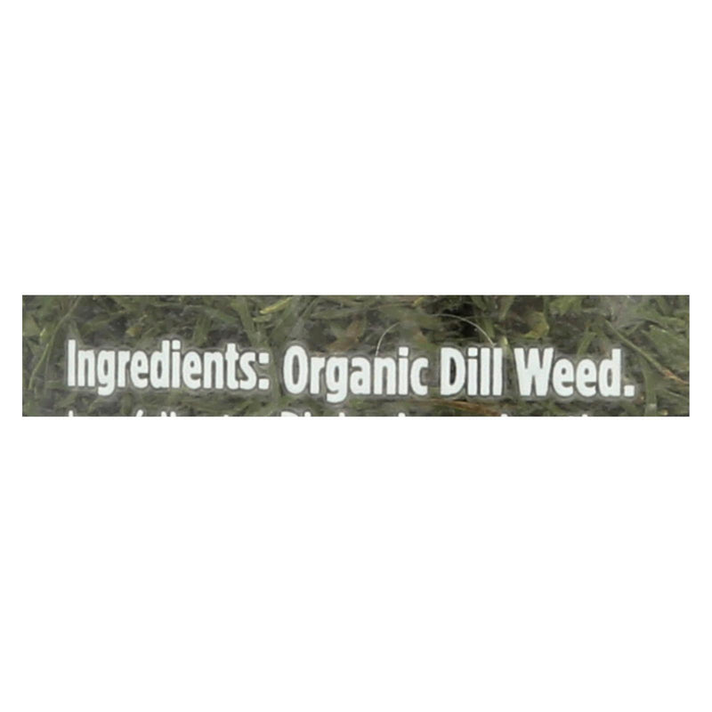 Spicely Organics - Organic Dill Weed - Case Of 3 - 0.6 Oz. - Orca Market