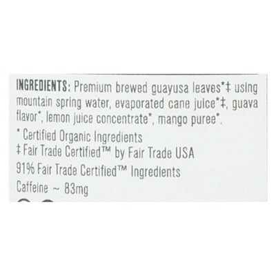 Seven Teas - Tea Guava Mango Guyusa - Case Of 12-16 Fz - Orca Market