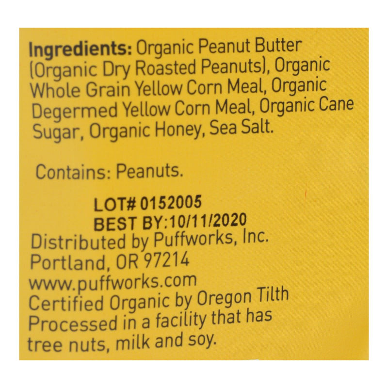 Puffworks - Puffs Honey Peanut Butter Gluten Free - Case Of 8-3.5 Oz - Orca Market