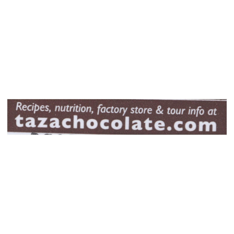 Taza Chocolate Organic Chocolate Mexicano Discs - 40 Percent Dark Chocolate - Salted Almond - 2.7 Oz - Case Of 12 - Orca Market