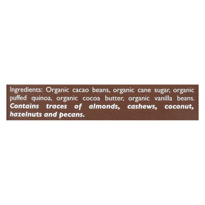 Taza Chocolate Stone Ground Organic Dark Chocolate Bar - Cacao Crunch - Case Of 10 - 2.5 Oz. - Orca Market