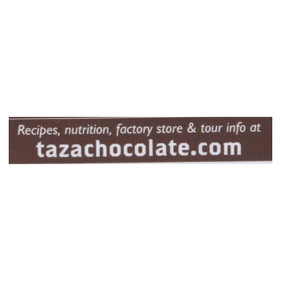 Taza Chocolate Organic Chocolate Mexicano Discs - 100 Percent Dark Chocolate - Cacao Puro - 2.7 Oz - Case Of 12 - Orca Market