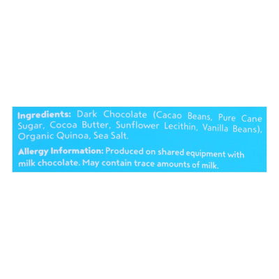 Undercover Quinoa Dark Chocolate + Sea Salt Crispy Quinoa Snack - Case Of 12 - 2 Oz - Orca Market