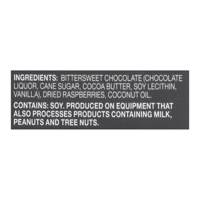 Endangered Species Natural Chocolate Bars - Dark Chocolate - 72 Percent Cocoa - Raspberries - 3 Oz Bars - Case Of 12 - Orca Market