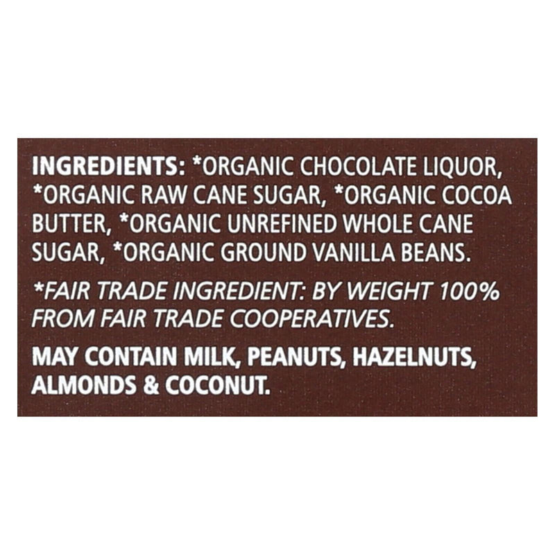 Equal Exchange Organic Chocolate Bar - Very Dark - Case Of 12 - 2.8 Oz. - Orca Market