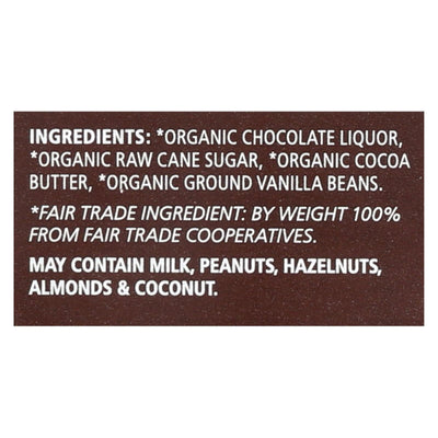 Equal Exchange Organic Dark Chocolate Bar - Panama Extra - Case Of 12 - 2.8 Oz. - Orca Market