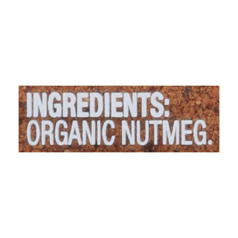 Simply Organic - Nutmeg Organic Ground - Case Of 6 - 2.3 Ounces - Orca Market