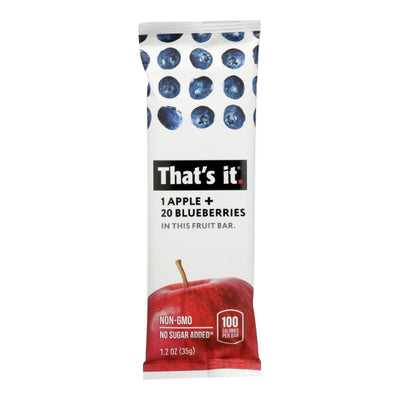 That's It Fruit Bar - Apple And Blueberry - Case Of 12 - 1.2 Oz - Orca Market