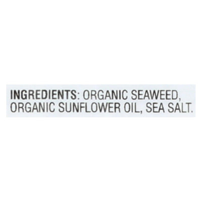 Gimme Seaweed Snacks Organic Roasted Seaweed Snack - Sea Salt - Case Of 8 - 6/.17 Oz - Orca Market